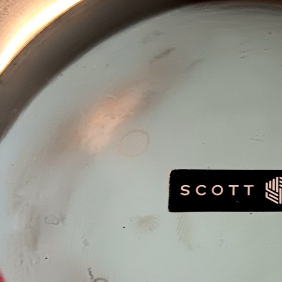 Silver Metal Black Etched Candleholders Set of Two Modern - Picture 7 of 11